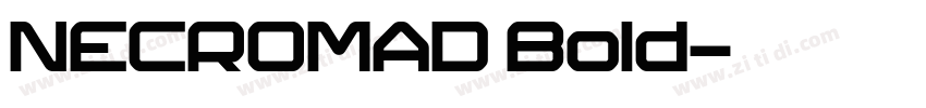NECROMAD Bold字体转换